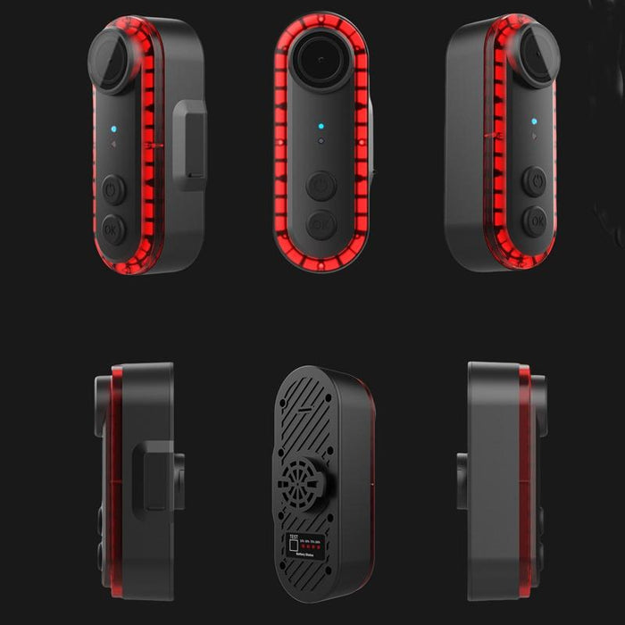 Waterproof Bike Rear Light With Wifi Camera 1080P Recorder For Cycling