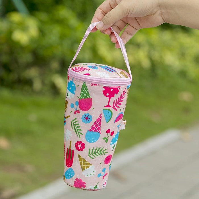Portable Milk Tea Tote Bag Heat Preservation Eco-Friendly Handbag Carrying Insulated Cup Cover Style Ice Cream