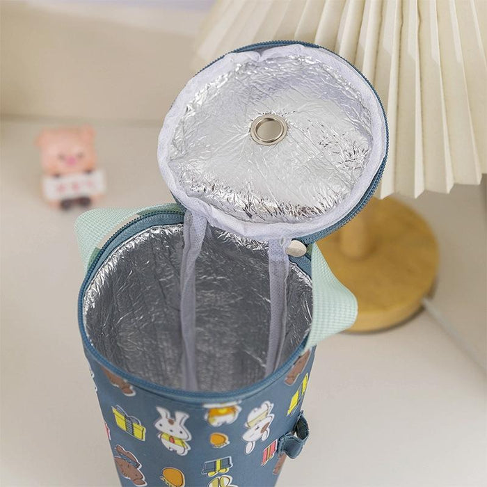 Portable Milk Tea Tote Bag Heat Preservation Eco-Friendly Handbag Carrying Insulated Cup Cover Style Ice Cream