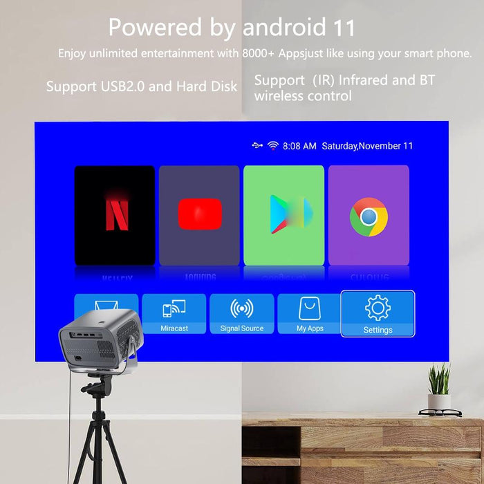 A10 4K Smart Android Portable Projector