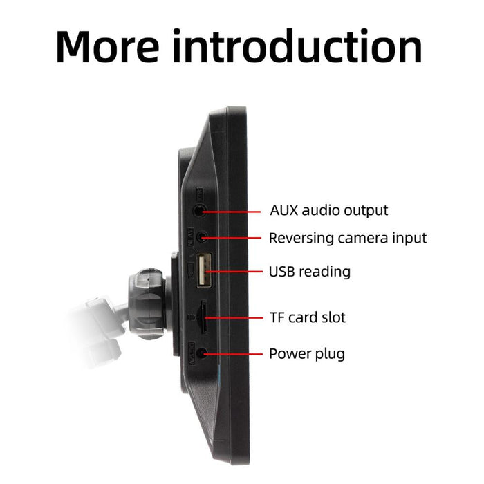 Universal Hd Mp5 Player With Reversing Monitor