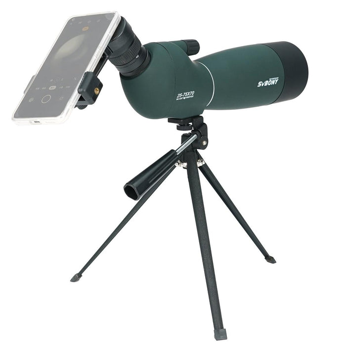 Sv28 25-75X70 Hd Birding Scope With Tripod - Green Film