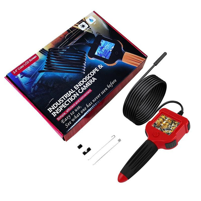 2.4 Inch Screen Fuel Tank Inspection Night Vision 8Mm Endoscope Length 1M Hard Wire