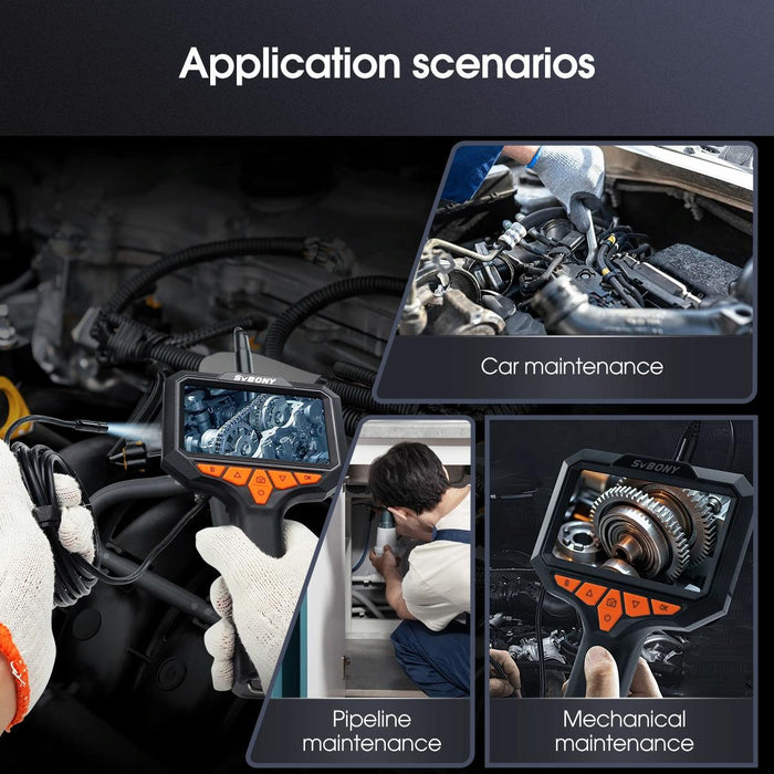 Sm501 Industrial Borescope 2 Megapixel Hd 4.3-Inch Ip67 Waterproof Probe