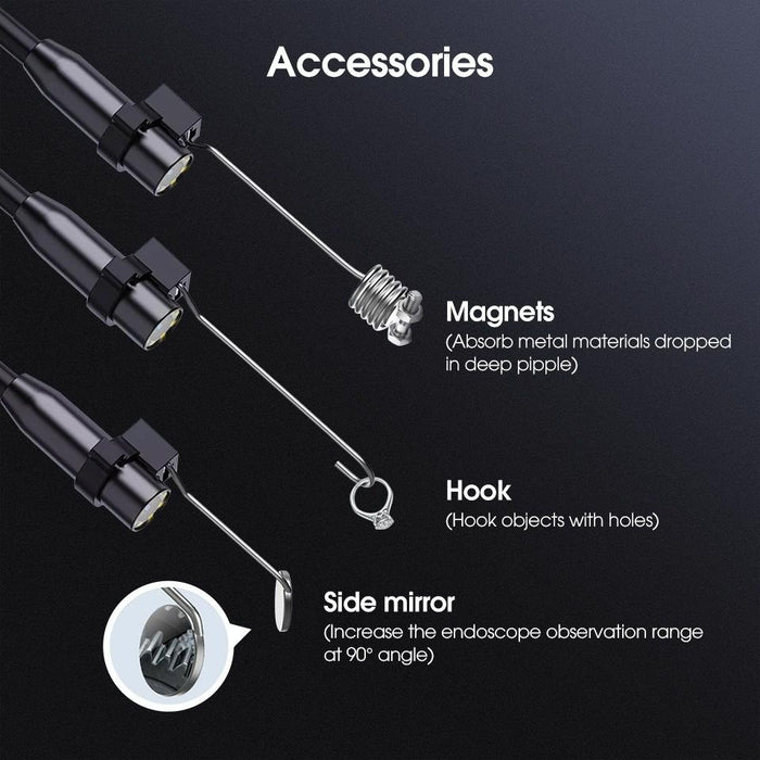 Sm501 Industrial Borescope 2 Megapixel Hd 4.3-Inch Ip67 Waterproof Probe