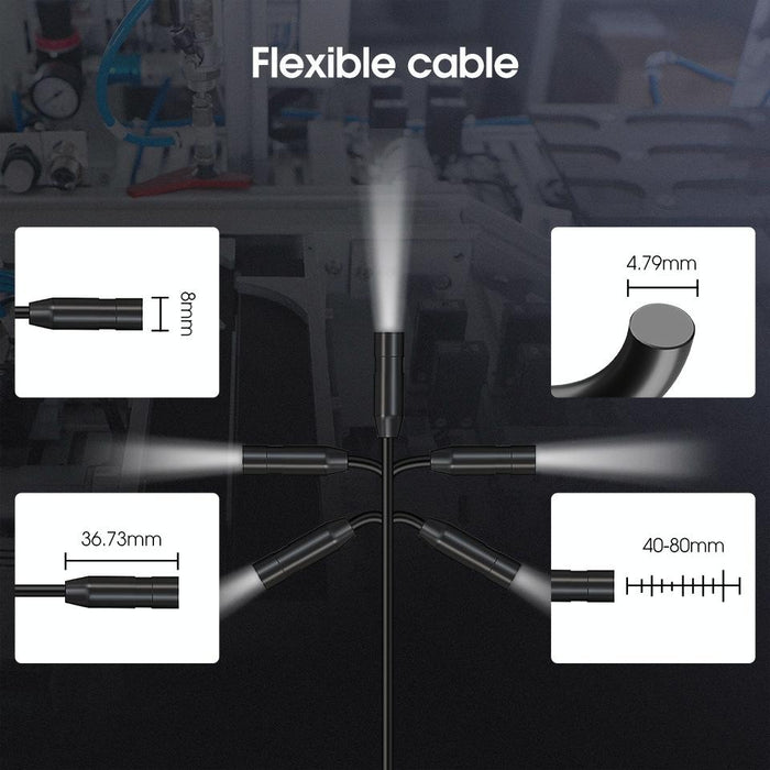Sm501 Industrial Borescope 2 Megapixel Hd 4.3-Inch Ip67 Waterproof Probe