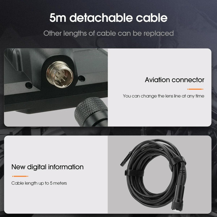 Sm501 Industrial Borescope 2 Megapixel Hd 4.3-Inch Ip67 Waterproof Probe