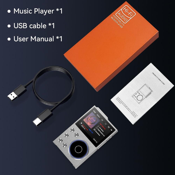 2.4 Inch Hifi Bluetooth Music Player Dsd256 Mastering Sound Quality 16Gb+16Gb Memory