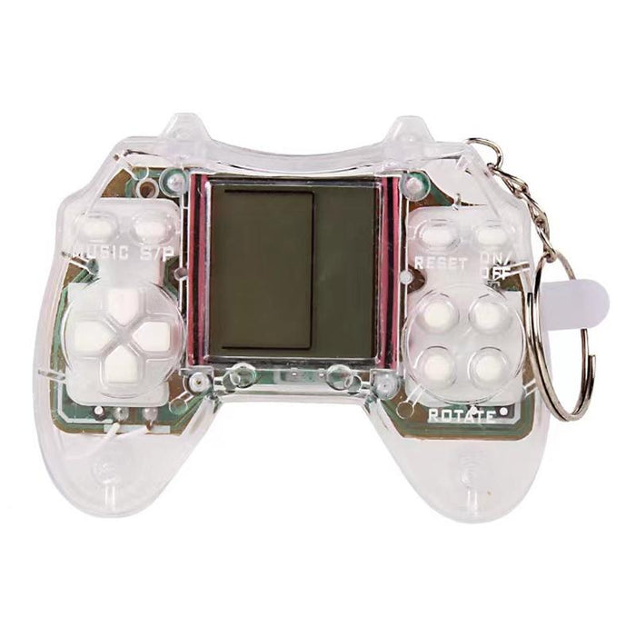 Mini Handheld Nostalgic Tetris Game Machine Game Console Keychain Puzzle Toy Gift