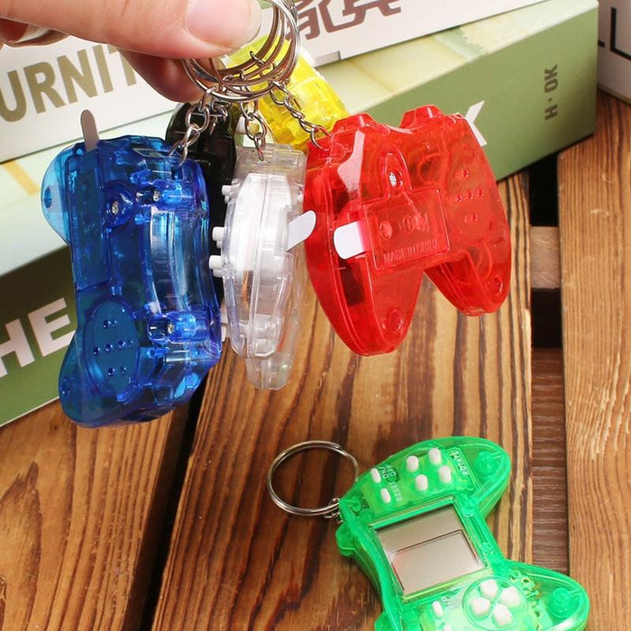 Mini Handheld Nostalgic Tetris Game Machine Game Console Keychain Puzzle Toy Gift