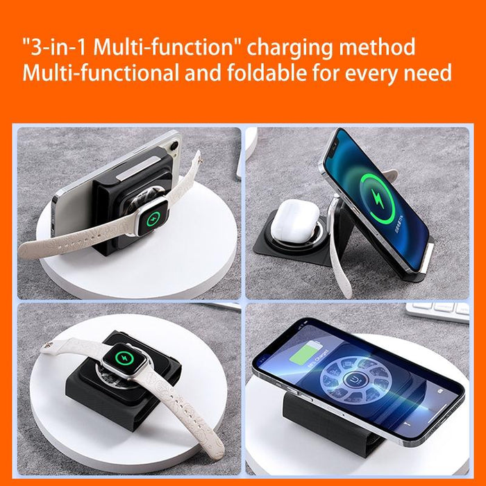 3 In 1 Portable Magsafe Wireless Charger