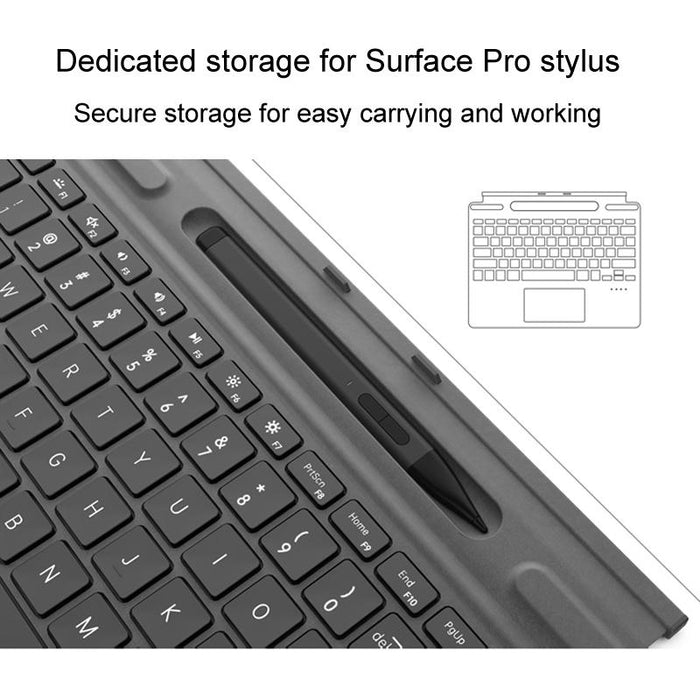 Wireless Backlit Keyboard For Surface Pro Tablets