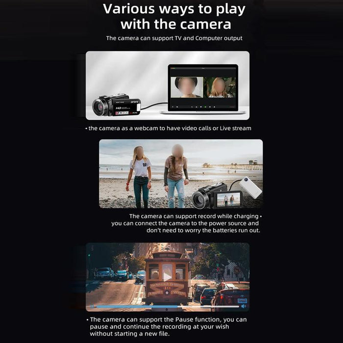 1080P Night Vision Infrared Digital Camera Hd 30Fps