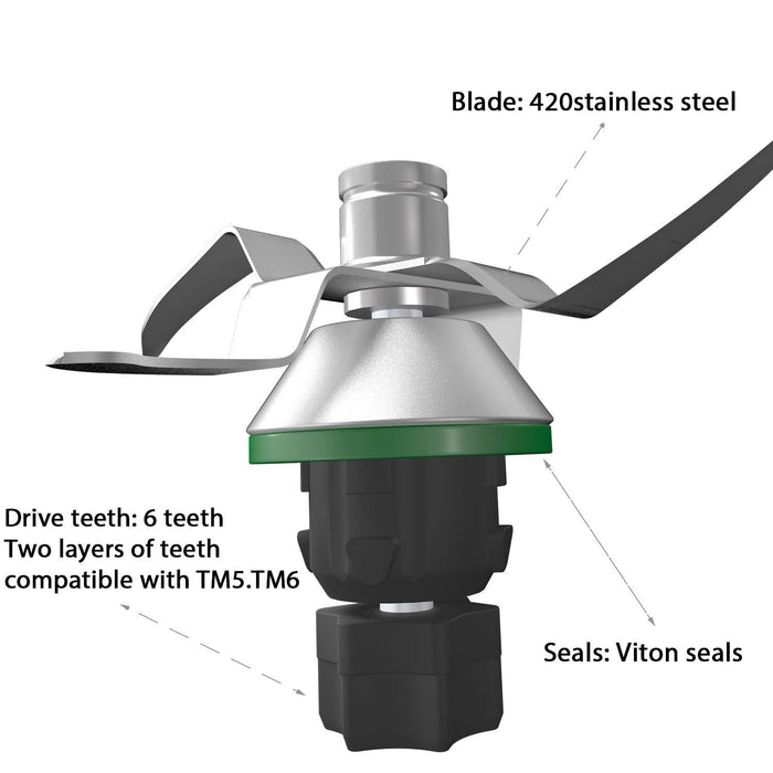 Premium Replacement Blade For Thermomix Tm5 / Tm6 Sharp & Durable