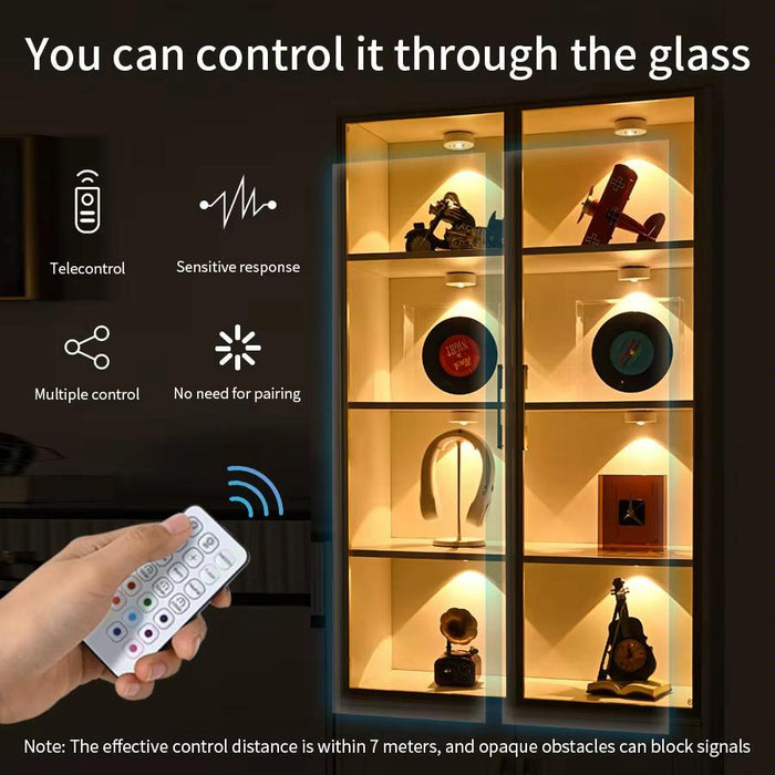 Rechargeable Led Puck Light With Remote Magnetic Mount