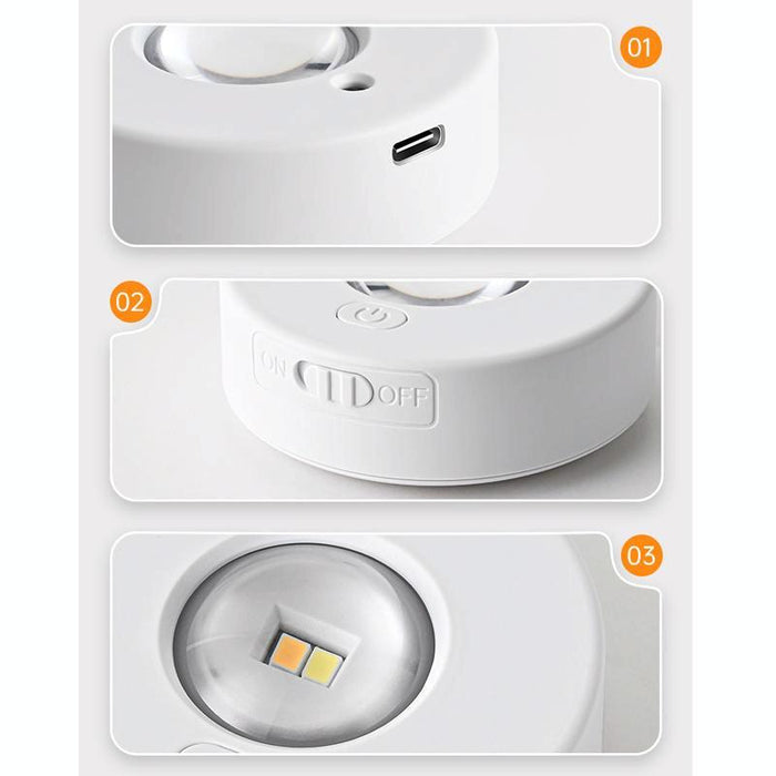 Rechargeable Led Puck Light With Remote Magnetic Mount