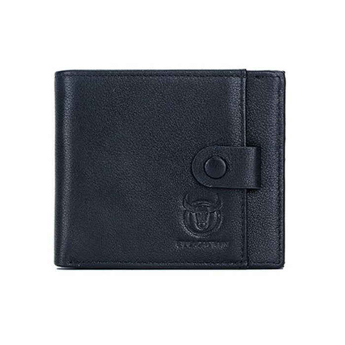 Rfid-Blocking Cowhide Wallet With Id Slot