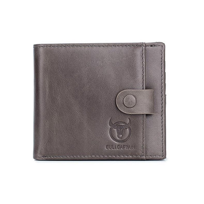Rfid-Blocking Cowhide Wallet With Id Slot