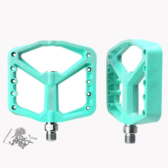 A Pair Of Wide Anti-Slip Nylon Bike Pedals