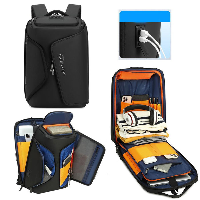Water Resistant Anti Theft Laptop Backpack With Usb Port