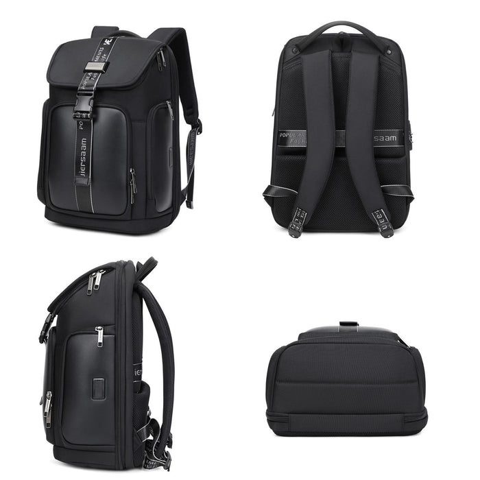 Waterproof Men Business Backpack Black