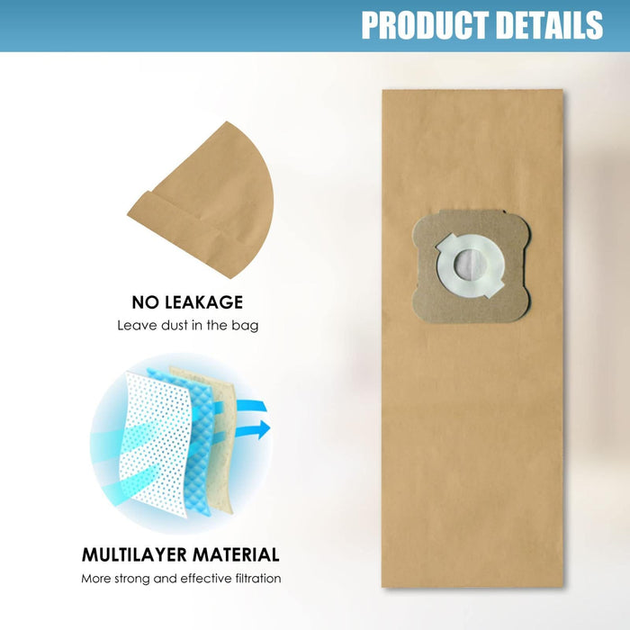 9-Piece Paper Dust Bags For Kirby G4 / G5 Vacuums