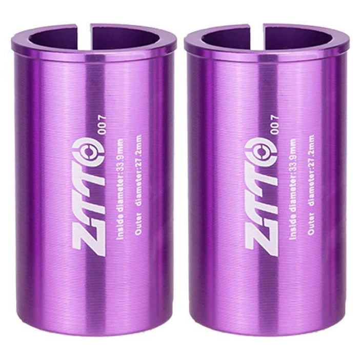 2Pcs Ztto Bicycle Seat Post Conversion Sleeve Reducer Cover