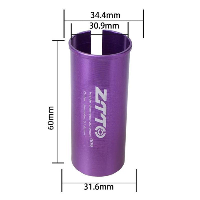 2Pcs Ztto Bicycle Seat Post Conversion Sleeve Reducer Cover
