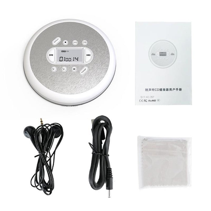 Mini Portable Cd Player Walkman Study And Repeat Retro Mp3 Music Cd Player Kc-707