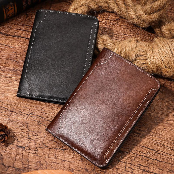 Bp734 Leather Passport Document Holder