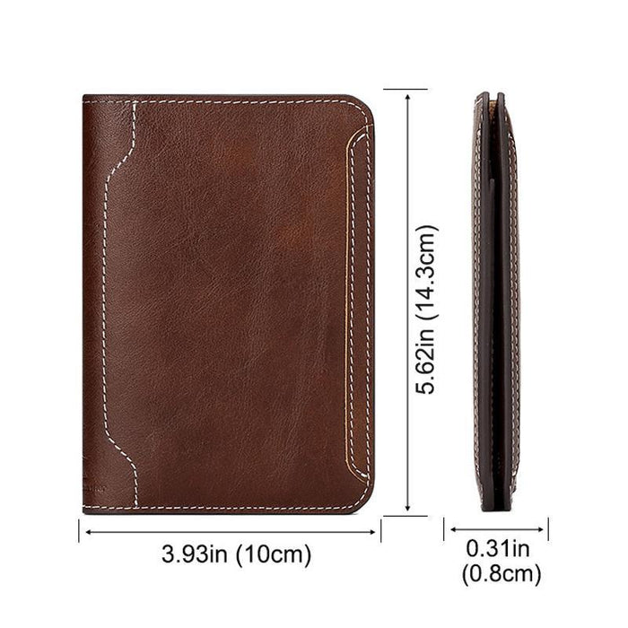 Bp734 Leather Passport Document Holder