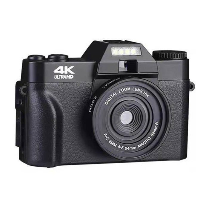Retro Mirrorless Camera With 4K Hd 16X Zoom Wifi 3-Inch Flip Screen 64G