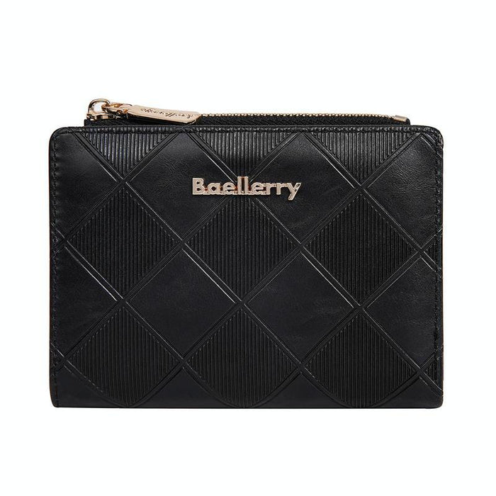 Quilted Zipper Billfold For Women
