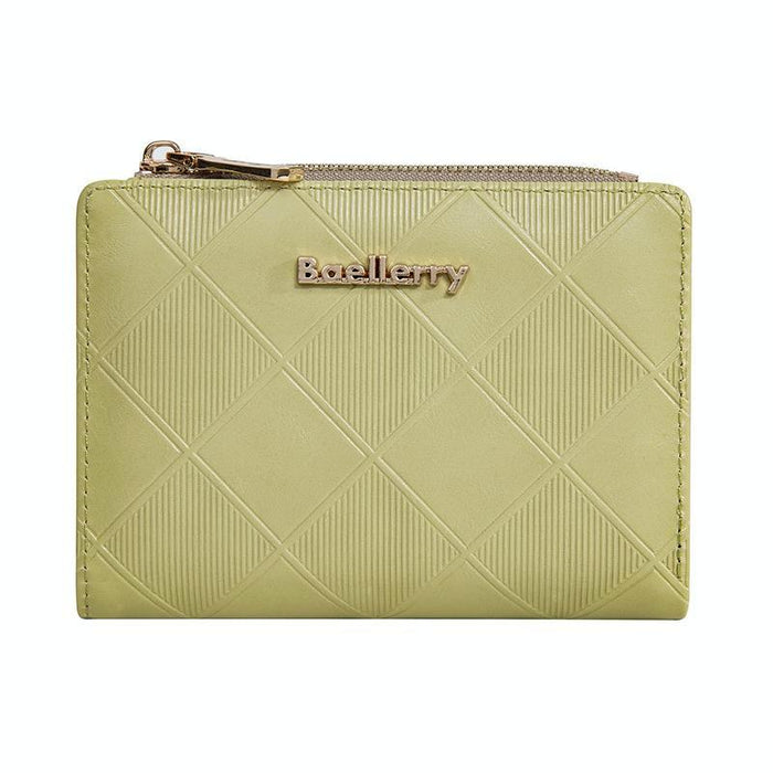 Quilted Zipper Billfold For Women