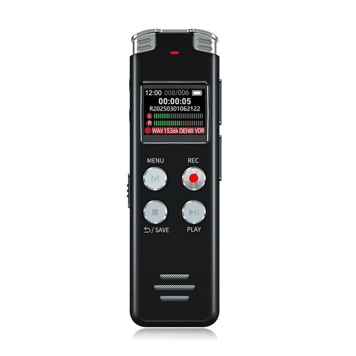 Portable Hd Noise-Cancelling Voice-Activated Digital Voice Recorder For Conferences Capacity 128Gb