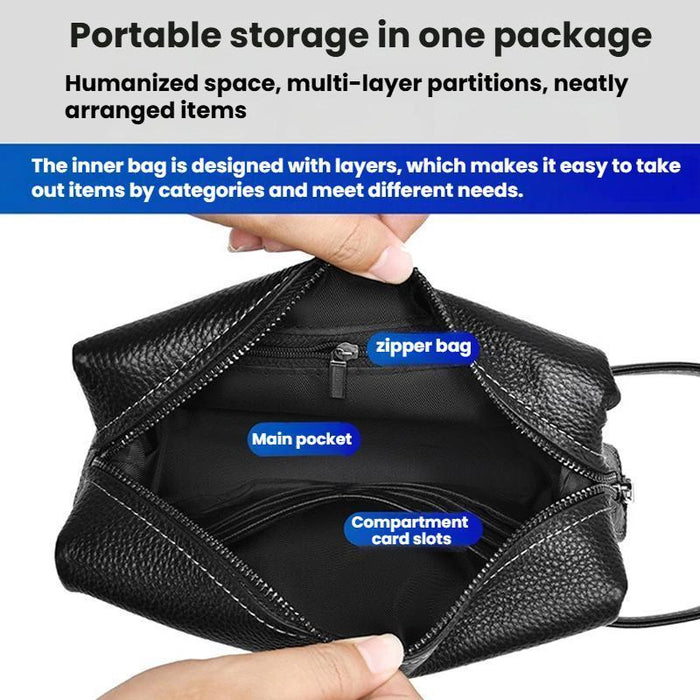 Men Clutch Bag Business Lightweight Handheld Bag Black