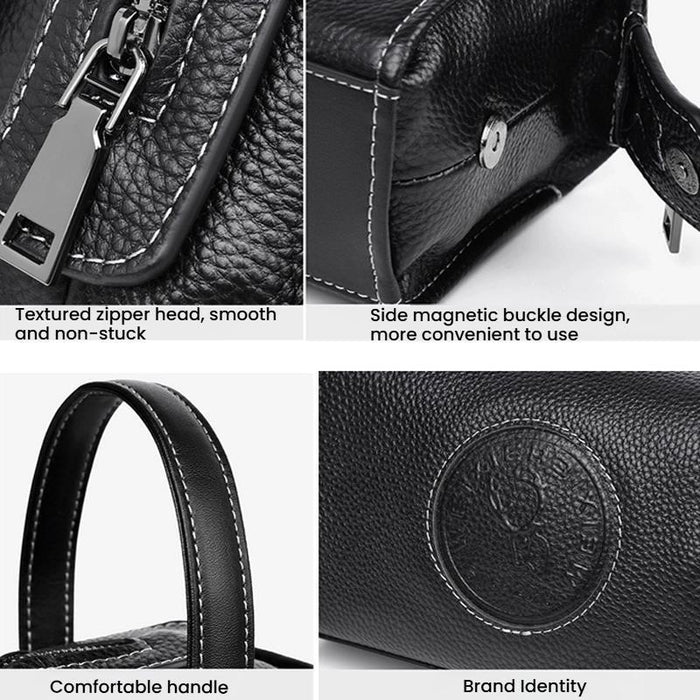 Men Clutch Bag Business Lightweight Handheld Bag Black