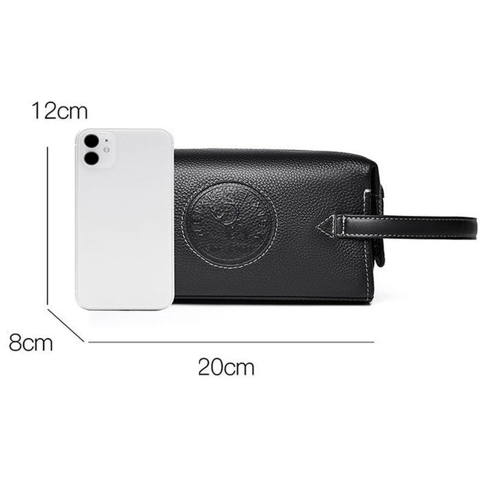 Men Clutch Bag Business Lightweight Handheld Bag Black