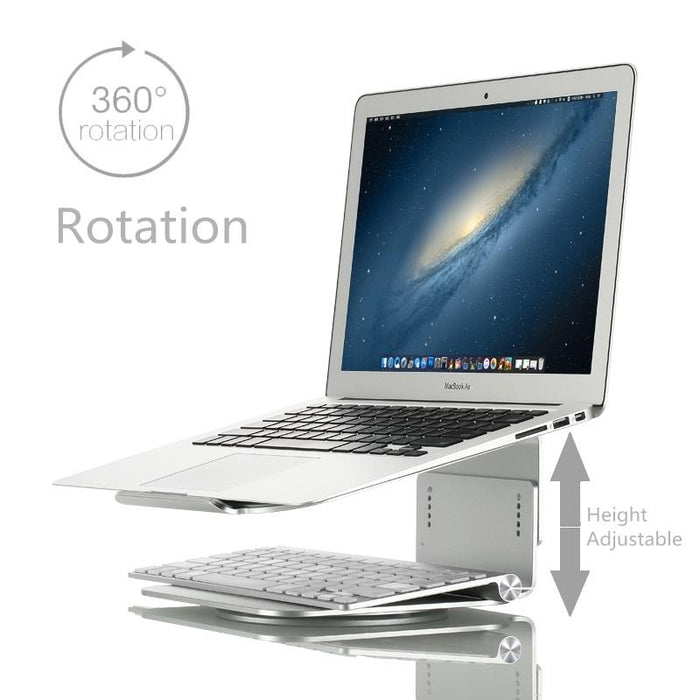 Height Adjustable Aluminum Alloy Laptop Cooling Stand 360