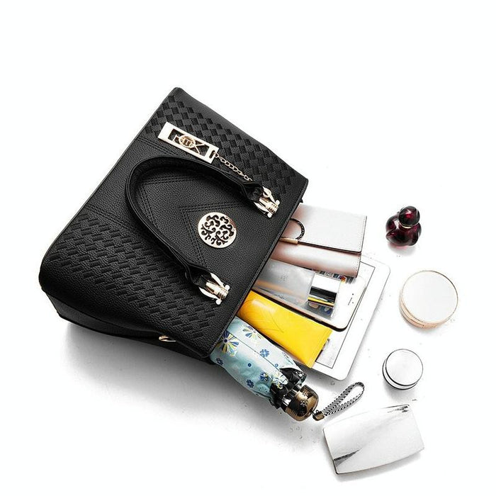 Women Leather Messenger Handbag - Stylish and Functional