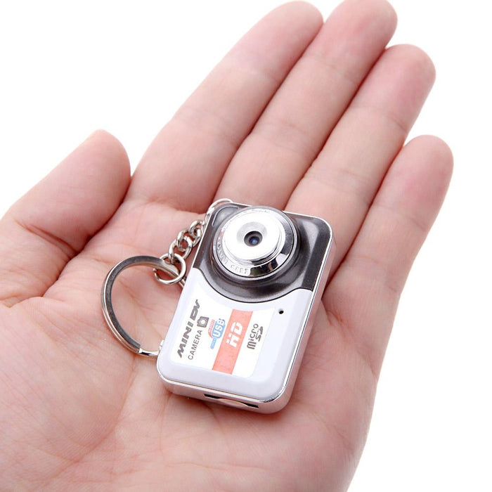 X6 Portable Ultra Mini Hd Kids Digital Camera Dv Camcorder With Key Ring Support Tf Card Glamour Gray