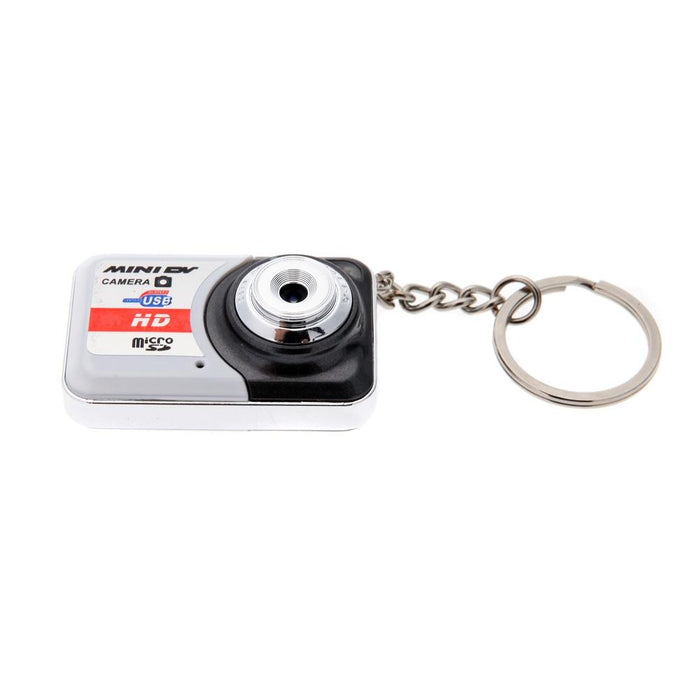 X6 Portable Ultra Mini Hd Kids Digital Camera Dv Camcorder With Key Ring Support Tf Card Glamour Gray