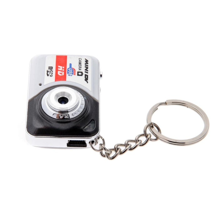 X6 Portable Ultra Mini Hd Kids Digital Camera Dv Camcorder With Key Ring Support Tf Card Glamour Gray