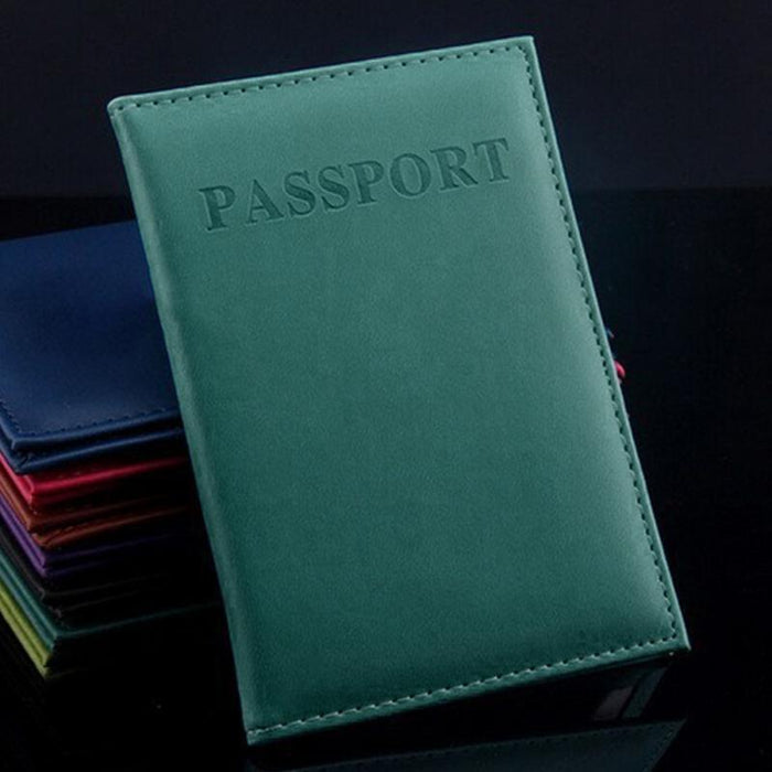 Travel Passport Cover Faux Leather Holder