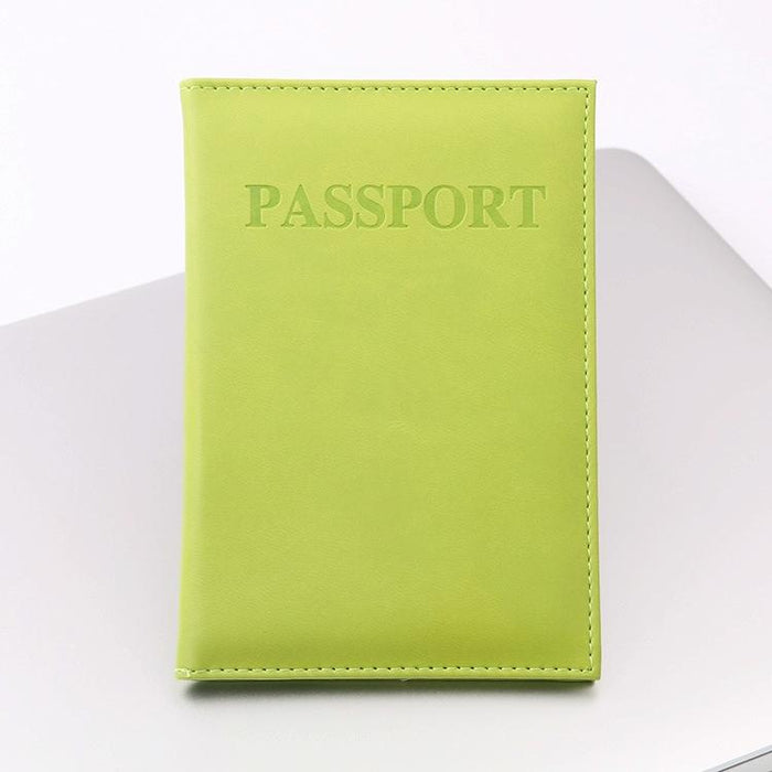 Travel Passport Cover Faux Leather Holder
