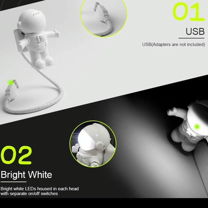 Adjustable Usb Led Astronaut Desk Light For Pc