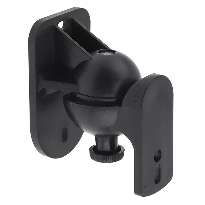 Pair Black Surround Sound Speaker Wall Mount Brackets 45 Degree Rotatable Design Tv Wall Mount 8 X 4.5 X 5.8Cm