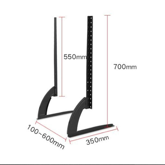 27-55 Inch Mount Height Adjustable Universal Stand Base Desktop Tv Mount For Tv Lcd Flat Screen