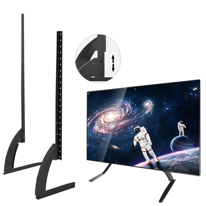 27-55 Inch Mount Height Adjustable Universal Stand Base Desktop Tv Mount For Tv Lcd Flat Screen