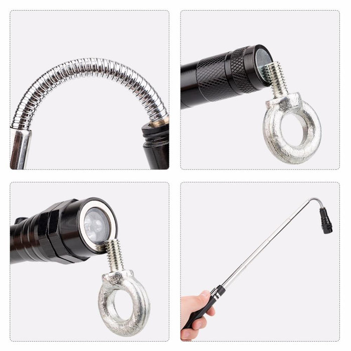 2-Pack Flexible Magnet Flashlight For Camping & Fishing